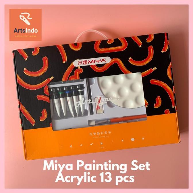 

Miya Painting Set Acrylic 13 pcs ---READY---