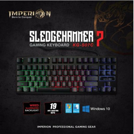 Keyboard Gaming Imperion Sledgehammer 7 TKL semi mechanical