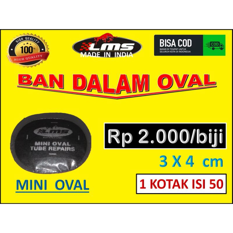 mini oval,LMS the bestpatch tire repair,tambal tip top,tambal ban dingin tanpa bakar
