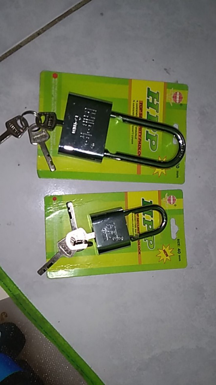 Gembok Putih 40 Mm Leher Pendek Hpp