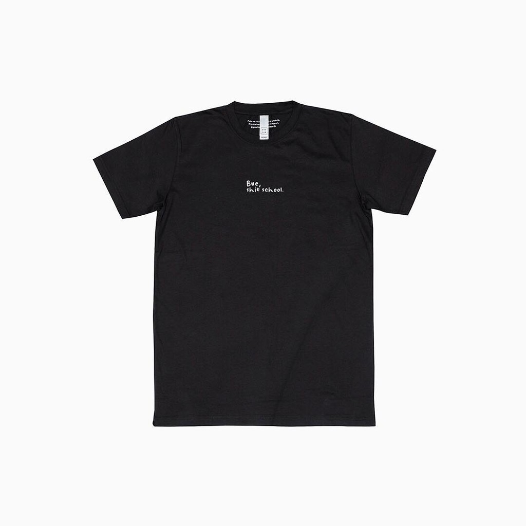 TSHIRT POPCULINE BYE SHIT SCHOL BLACK