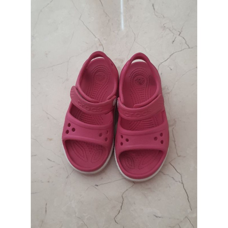 crocs Crocband ll girls PINK Preloved size c10 ORIGINAL, 100k
