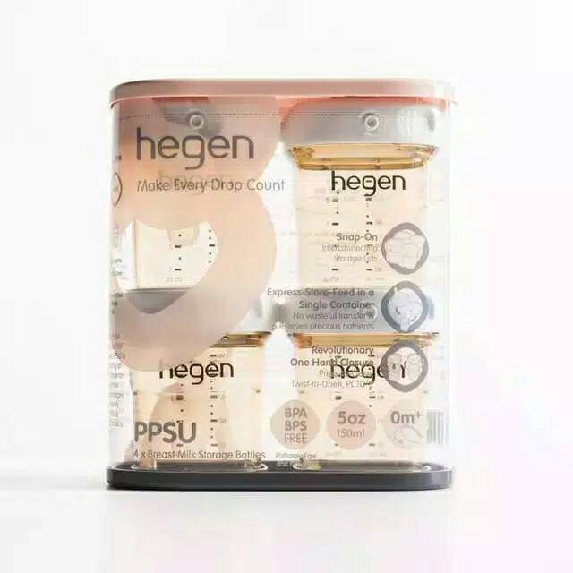 Hegen Milk Storage PPSU 150ml isi 4pcs