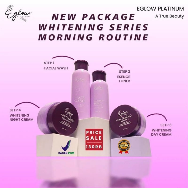 eglow platinum whitening bpom