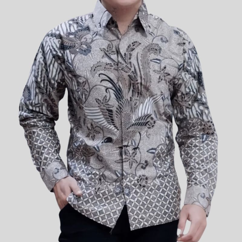 Baju Batik Pria Lengan Panjang Adem Furing Slim Fit Premium Modern PEKSILAWAN Kemeja Kasual Formal cowok keren asli original lamaran tunangan nikahan wisuda kondangan couple seragaman partai acara kerja kantor pns korpri halus katun S M L XL XXL Sadewa