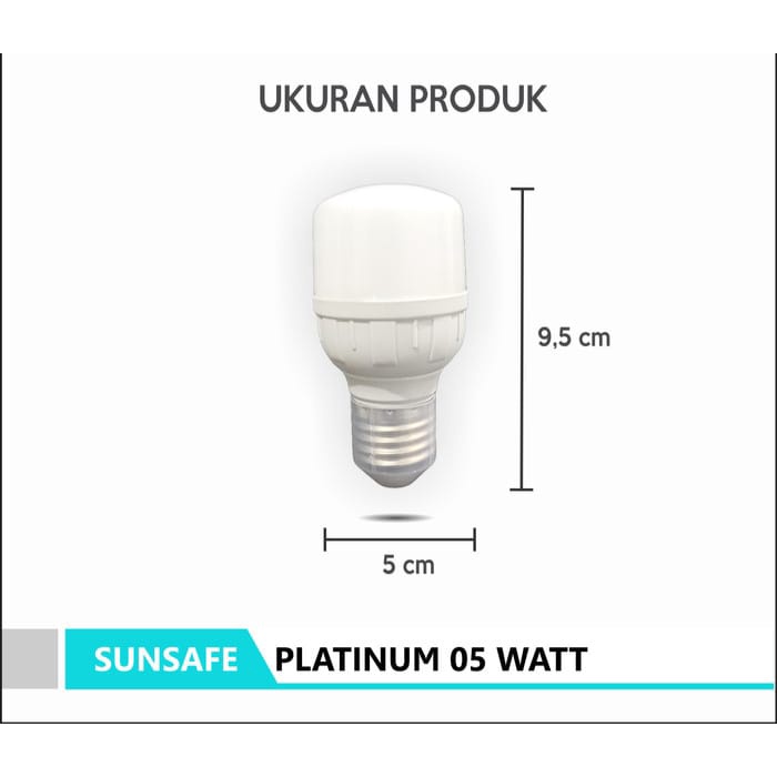 SUNSAFE Platinum Lampu LED Capsule 5 Watt - Cahaya Putih