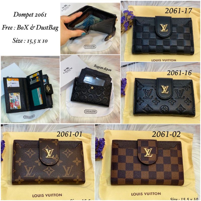 Dompet Kartu Kancing 2061 Import Freebox