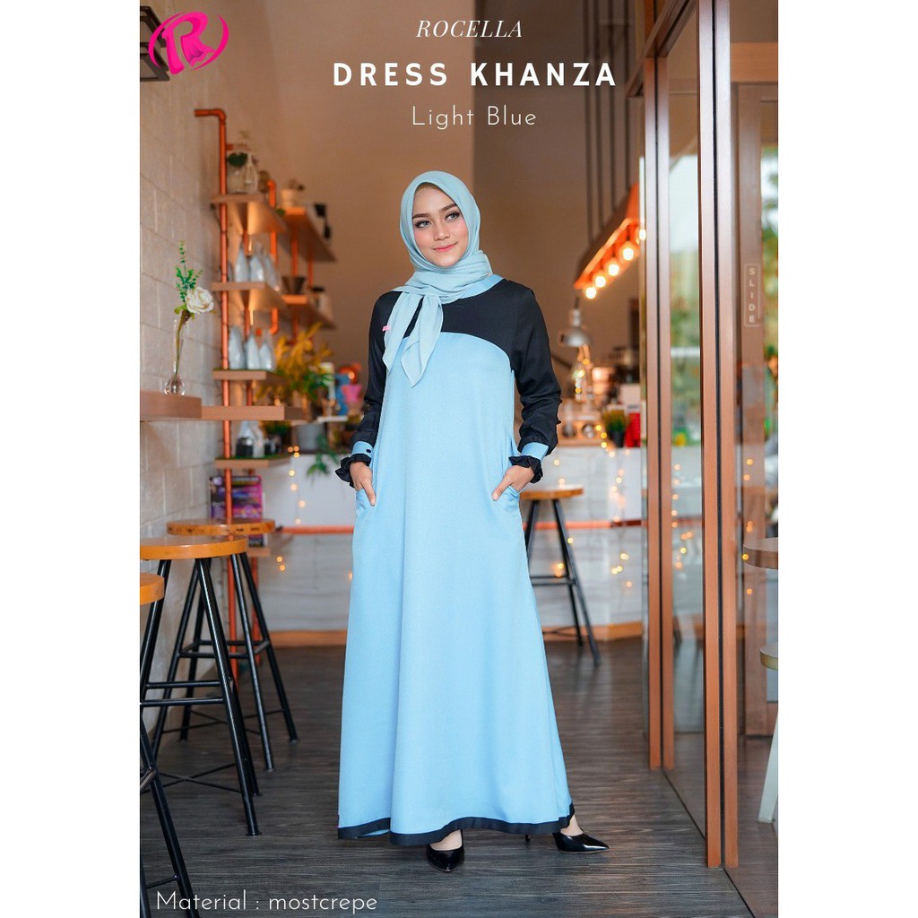 Dress Muslim Wanita Jumbo - Gamis Jumbo Terbaru 2021 - Dress Khanza Rocella