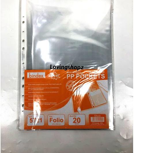 

10.10 Brand PP Pocket Bindex ukuran F4