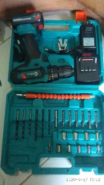 [khusus Pulau Jawa] Mailtank 32v 2 Bor Baterai Cordless Drill Driver Set Mata Sh-190