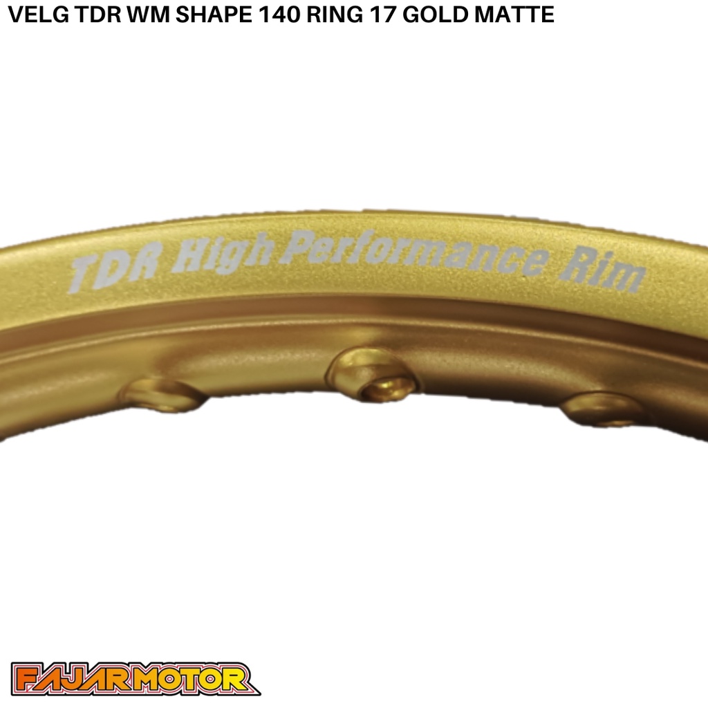 VELG TDR WX 140 RING 17 BLACK GOLD SILVER