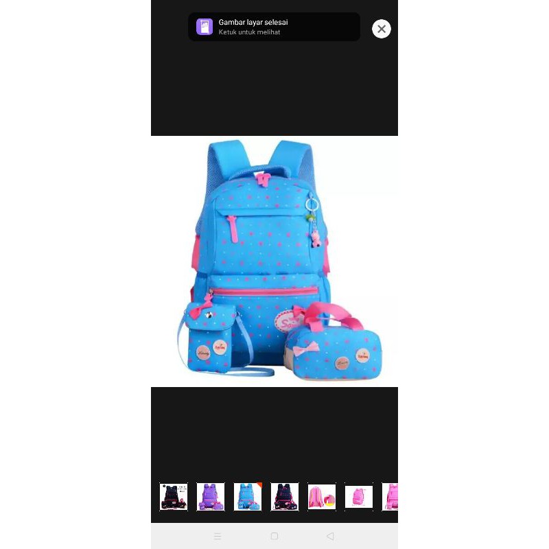 

tas kartun kucing lucu 4 Pcs/set