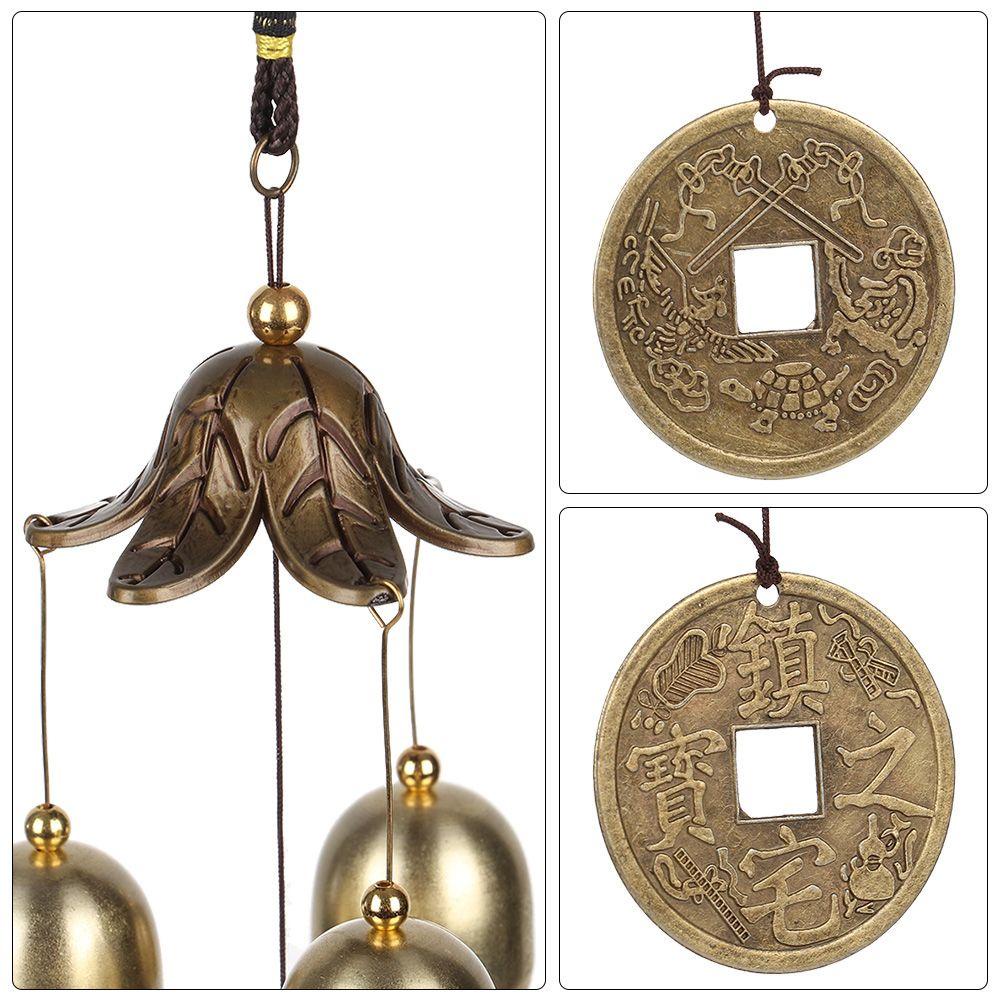 Lonceng Angin TOP 40cm Home Feng Shui Lucky 3bells