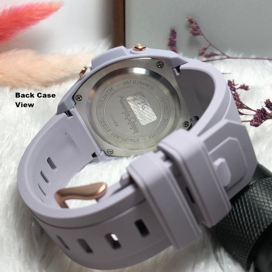 ORIGINAL Jam Tangan Wanita Alexandre Christie AC 9342 / AC9342 / 9342 Garansi Resmi 1 Tahun. Rubber