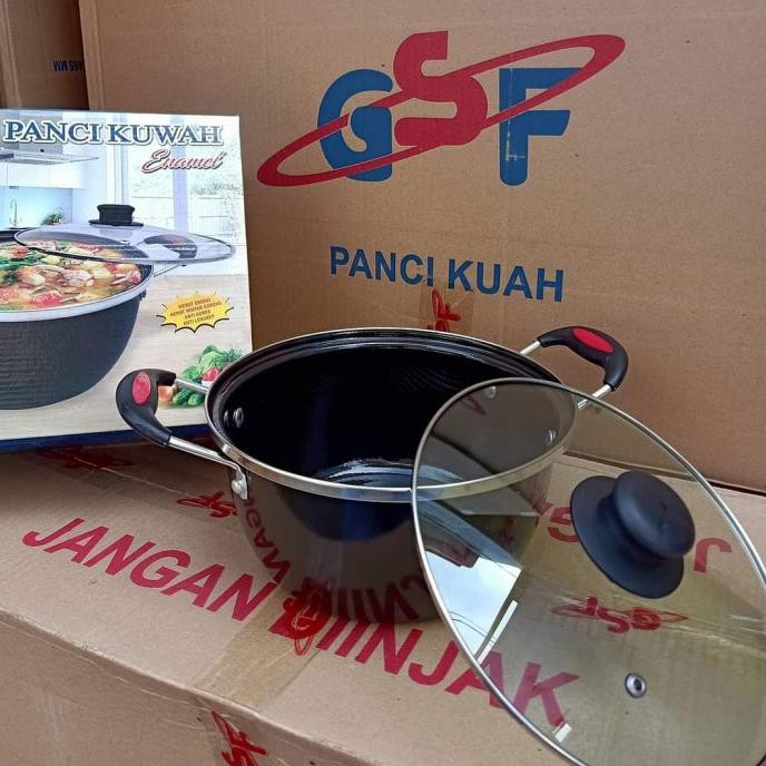 Panci Kuah Kuwah Enamel Gsf 22Cm - Diskon Khusus 