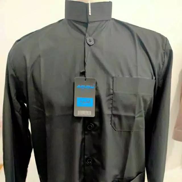 COD Baju Koko Ammu Collection / Koko Ammu Original Warna Hitam