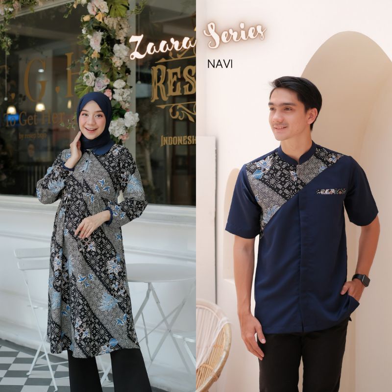 Baju Couple Atasan No Hijab Zaara Batik