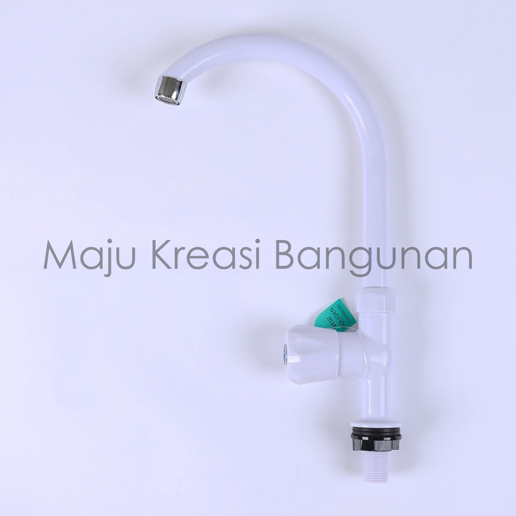 Kran Angsa Tanam PVC New Soligen Keran Air Cuci Piring Sink Dapur Tancap Putih B1 B2 B3 B5