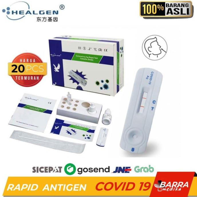 Ready Stock Swab Antigen Healgen / Rapid Antigen Covid 19 Majdinafhi