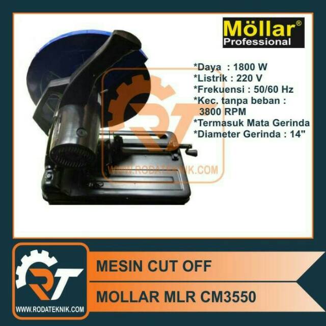 TERMURAH - MESIN CUT OFF MOLLAR CM 3550 PEMOTONG BESI SIKU BAJA RINGAN