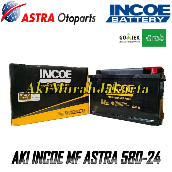 {BEKAS} Aki Mobil BMW 323 325 58024 INCOE ASTRA MF Aki Kering 12V / 80Ah Limited