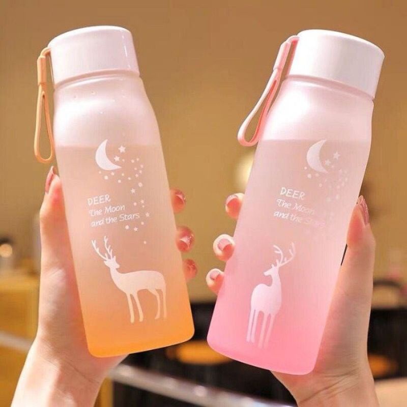 Botol minum deer doff 600ml botol minum mini gradasi