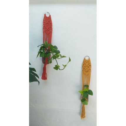 READY STOK) macrame pot gantung/ Macrame plant hanger ( POT 029)