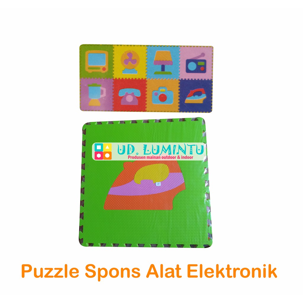 Evamat matras bermain gambar alat elektronik
