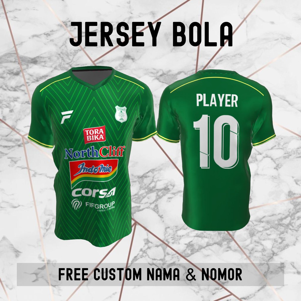 Jersey PSMS Medan Klub Bola Baju Kaos Custom Nama dan Nomor Punggung - 529