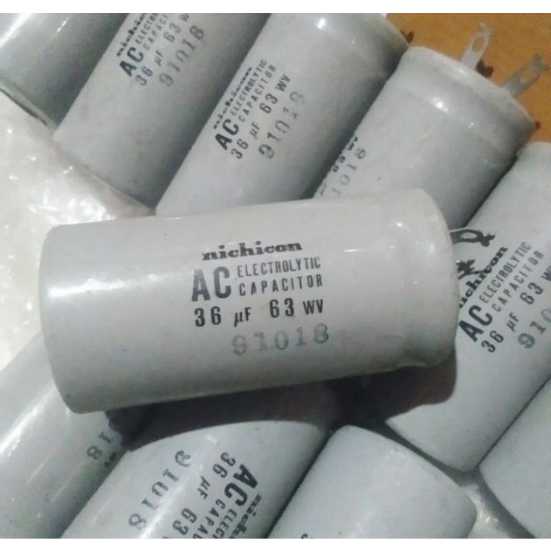elko.AC ELECTROLYTIC CAPACITOR - 36uf - 63wv