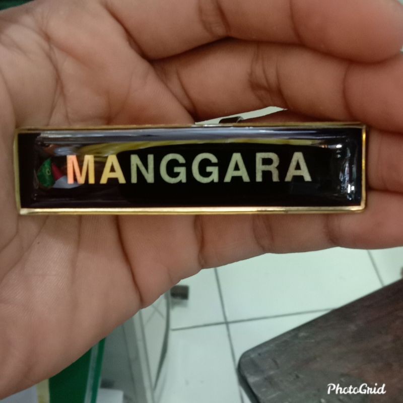 

best seller name tag papan nama kuningan-paku ready stock