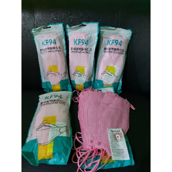 Masker Kf94 Korea Pink