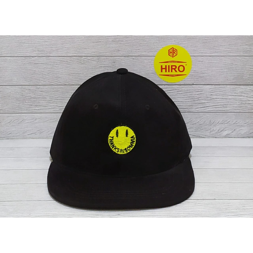 [COD]Topi Snapback Bordir Thanksom Smile New Model/Topi Distro Pria/Topi keren