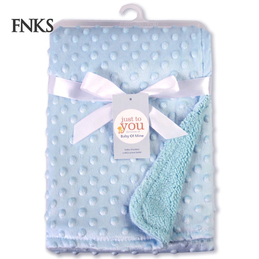 Selimut Bayi Double Fleece Polos / Baby Blanket / Selimut Dou Dou