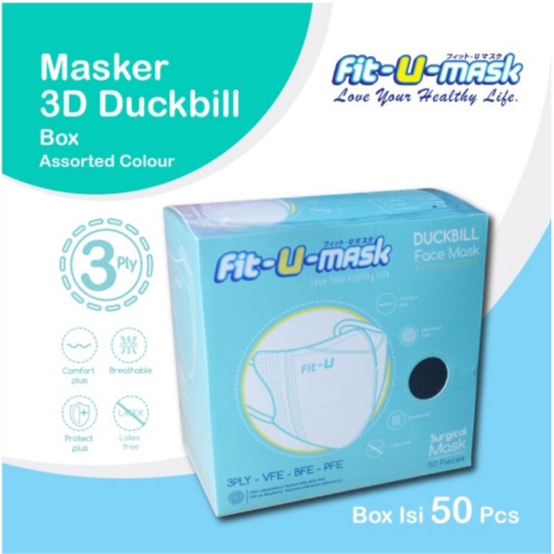 Fit U Mask duckbill Box isi 50 pc