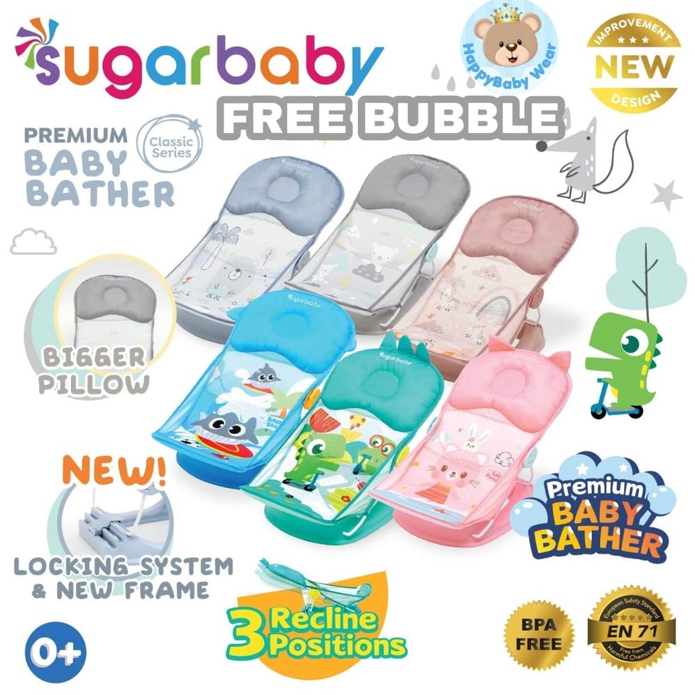 Sugar Baby Deluxe Baby Bather / Bather Sugarbaby Mandi Bayi / Pliko Baby Bather/ Space Baby Bather .