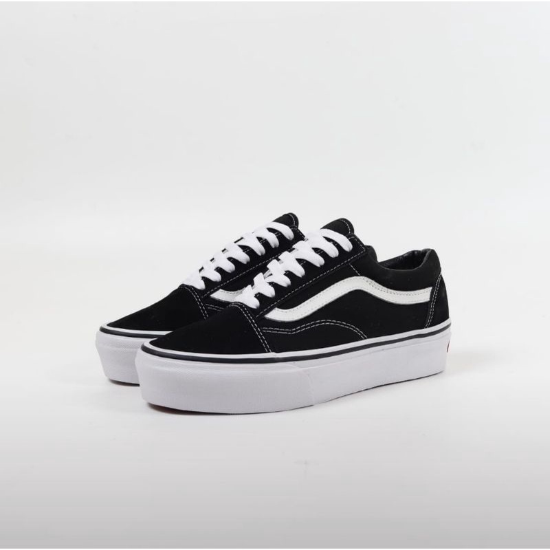 Vans Old Skool Platform Black White