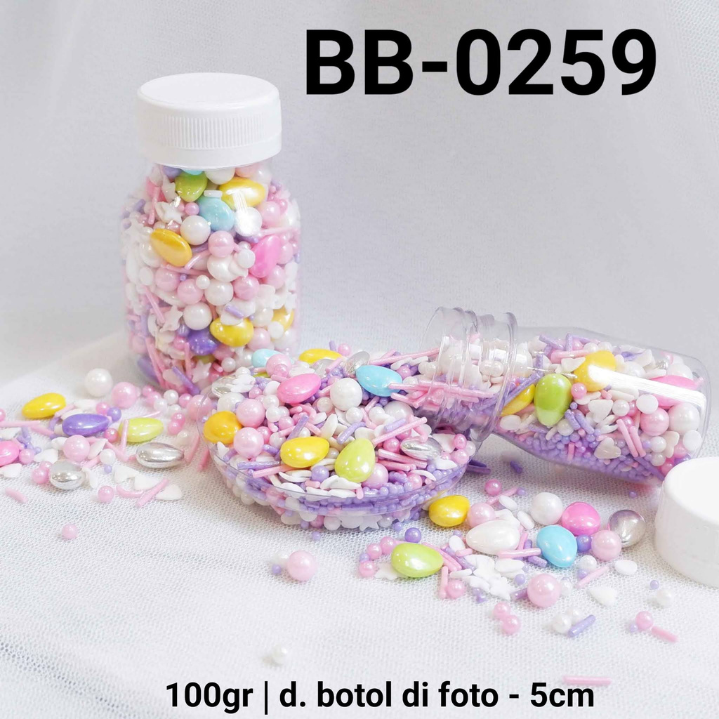 

BB-0259 Sprinkles sprinkle springkel 100gr telur ungu mutiara pink yamama baking grosir murah sprinkles cake dekorasi mutiara trimit decoration story sprinklestory sprinklesstory sprinkle story yamama baking