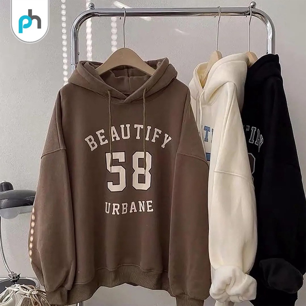 PABRIKHOODIE - HOODIE JUMPER BEAUTIFY (SABLON ) M -XXL {PRIA &amp; WANITA)