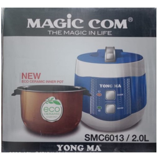 YONGMA Magic com 3in1 2 Liter SMC 6013 / Penanak Nasi Rice Cooker 2L