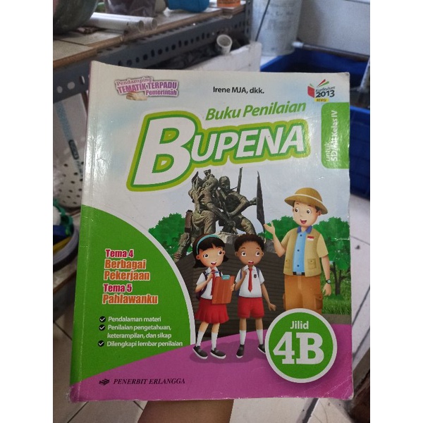 Jual Buku Pelajaran Penilaian BUPENA Jilid 4B Kelas 4 SD/MI Tema 4 ...