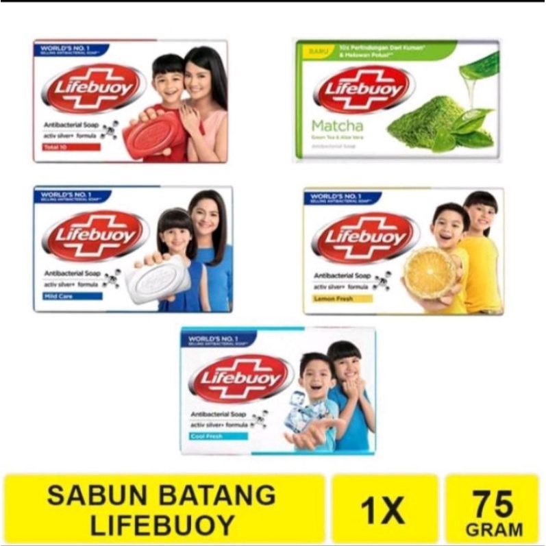 sabun Lifebuoy 75 gr batang sabun mandi