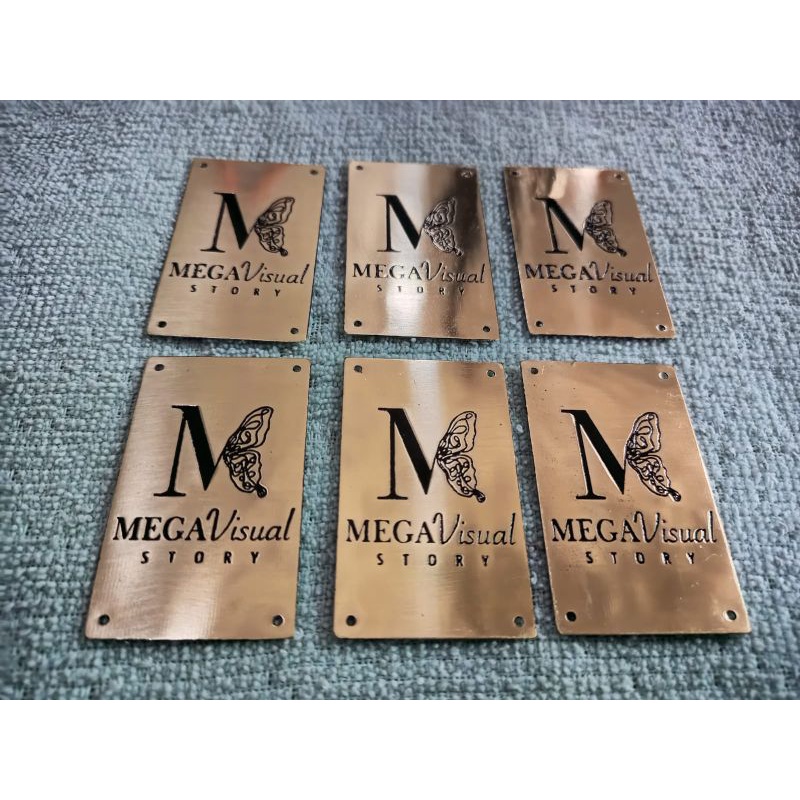 

Label Hijab / Label Baju / Label plat hijab kuningan & Stenlis Asli