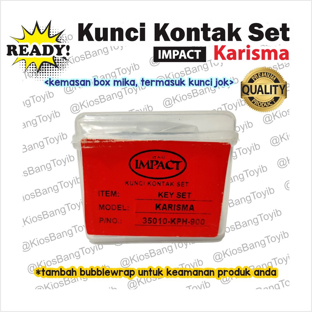 Kunci Kontak Set + Jok Assy Honda Karisma (IMPACT)