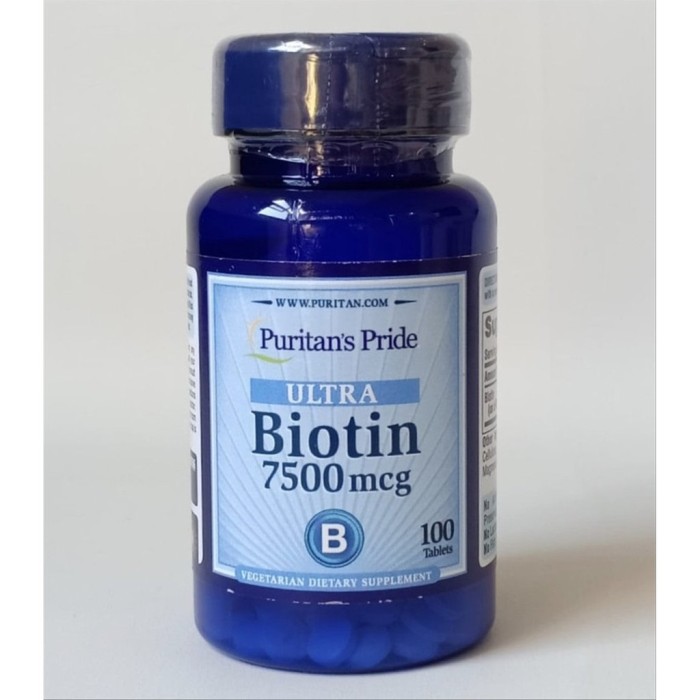 Puritans Puritan Biotin 7500 mcg 7500mcg Puritan's Kulit Rambut 100 t