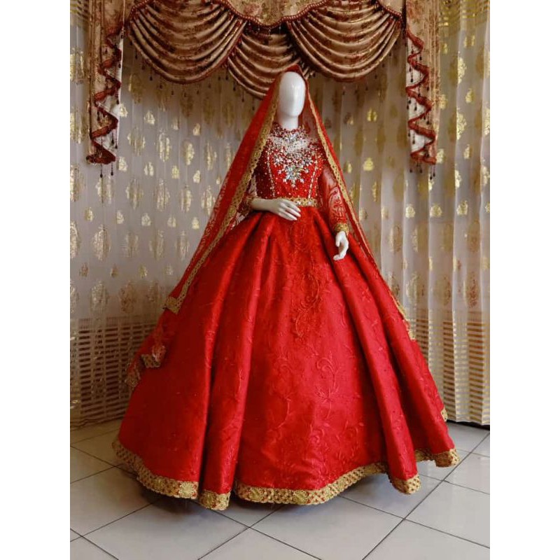 gaun pengantin muslim model india v3ufj