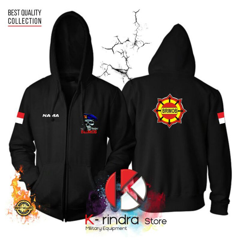 JAKET HOODIE BRIMOB // HOODIE SWEATER BRIMOB // BAJU BRIMOB // SWEATER BRIMOB