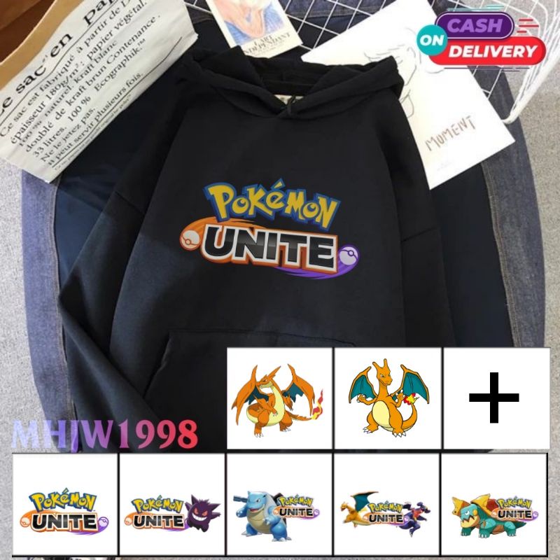 jaket hoodie anak pokemon unite game/hoodie anak pokemon unite/sweater anak pokemon unite karakter/p