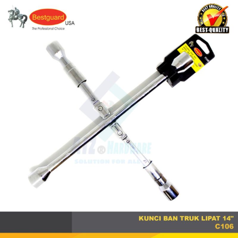 BESTGUARD Kunci Roda Palang Lipat Mobil Truk C106