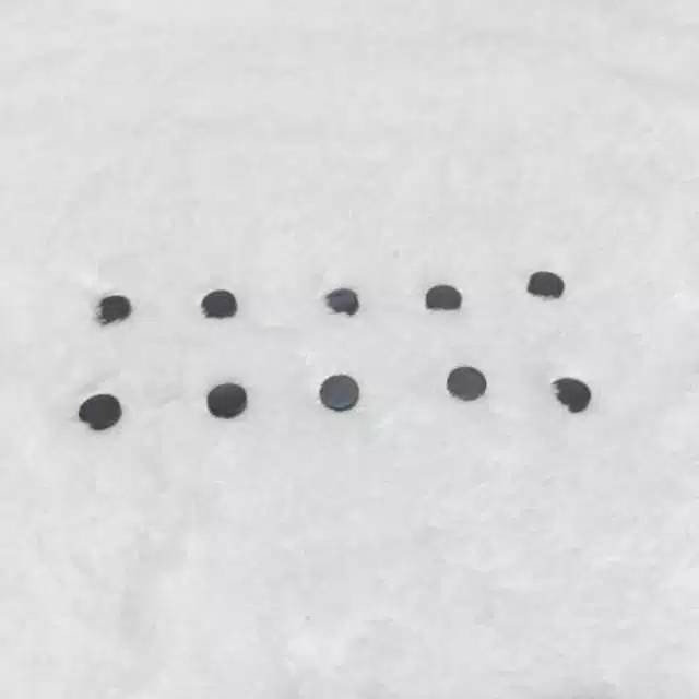 Magnet bulat / magnet hitam / magnet kulkas, untuk hiasan magnet kulkas, diameter 10 mm, tebal 2 mm